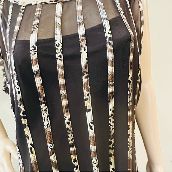 Sandra Darren Gorgeous Striped maxi dress. Sz 18 - Picture 2 of 7